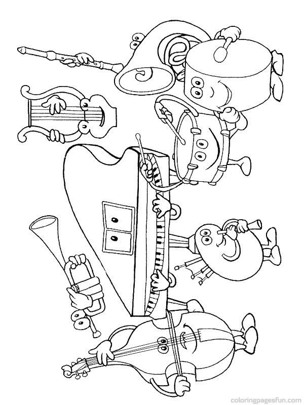 32 Kindergarten Music Coloring Pages Printable 23