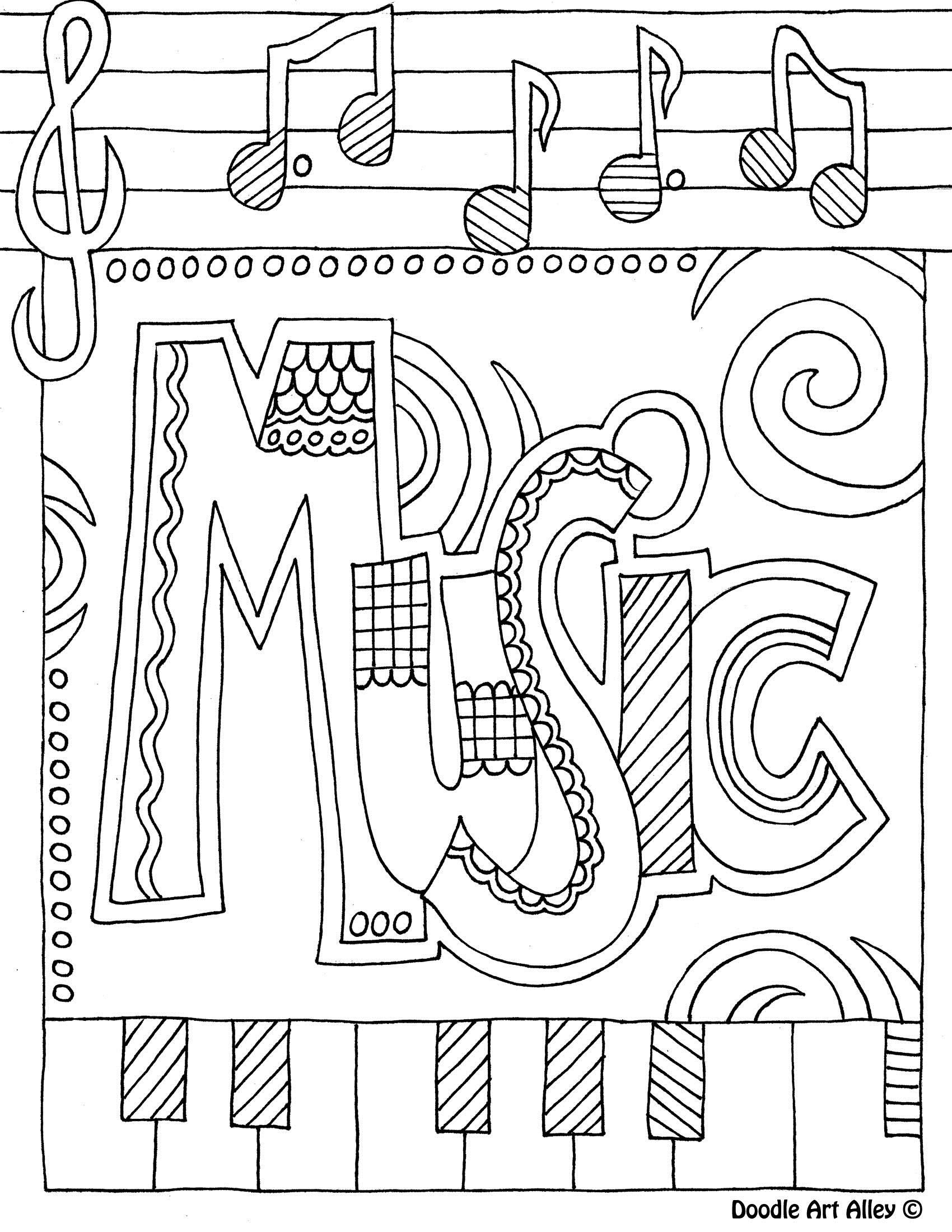 32 Kindergarten Music Coloring Pages Printable 3