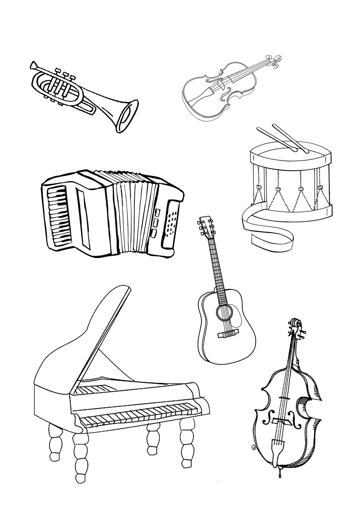 32 Kindergarten Music Coloring Pages Printable 33