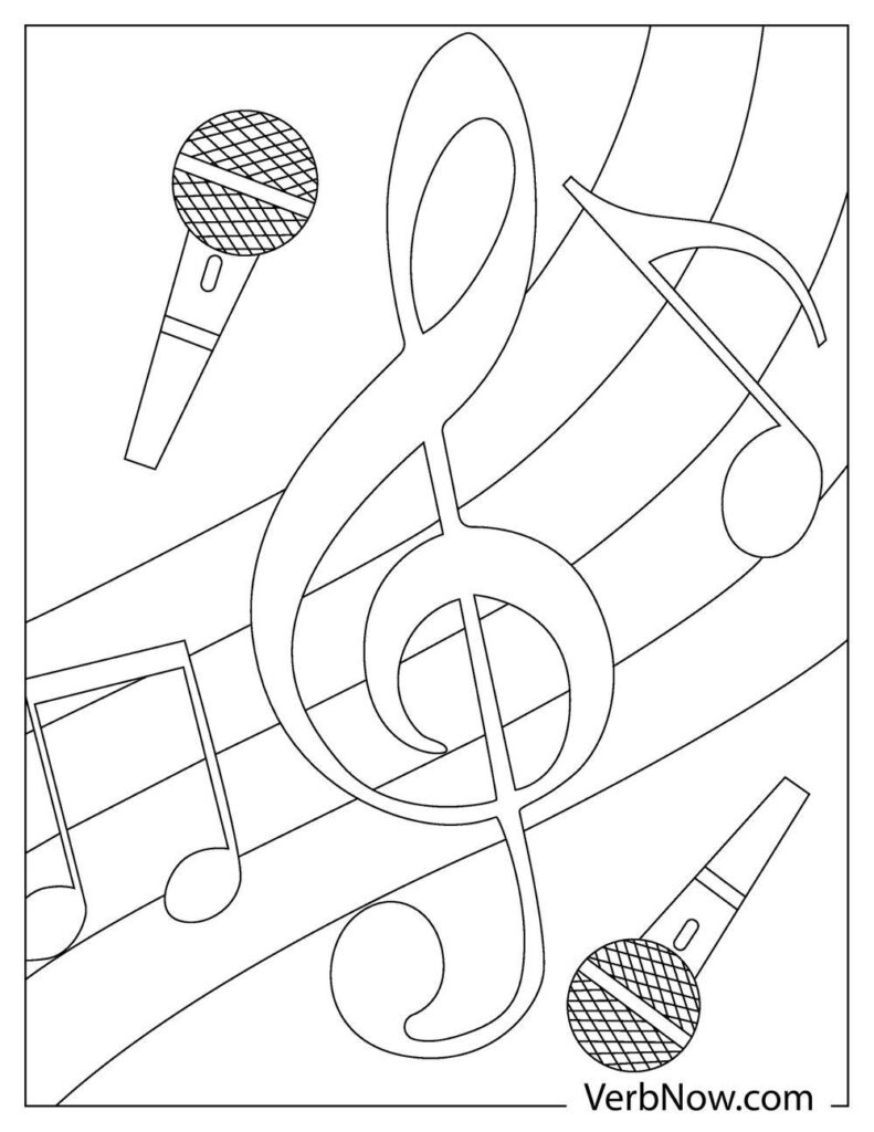 32 Kindergarten Music Coloring Pages Printable 34