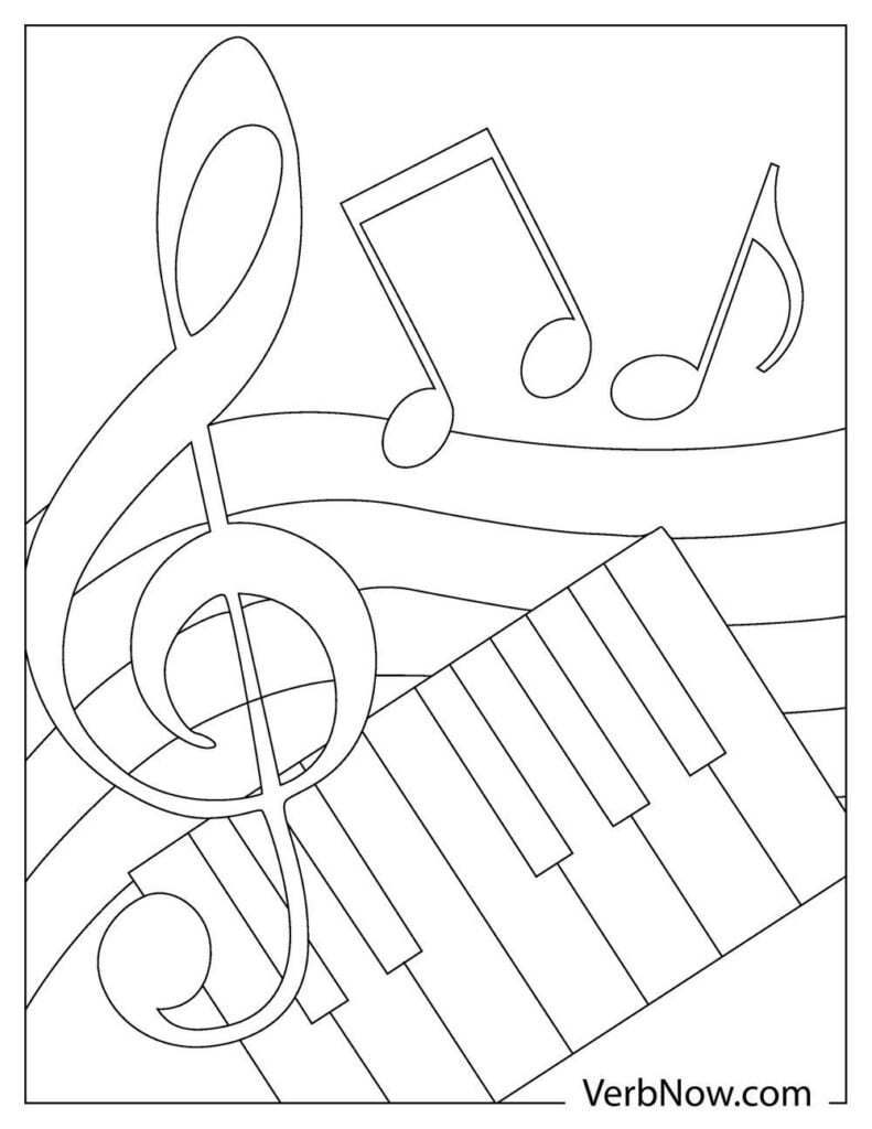 32 Kindergarten Music Coloring Pages Printable 5