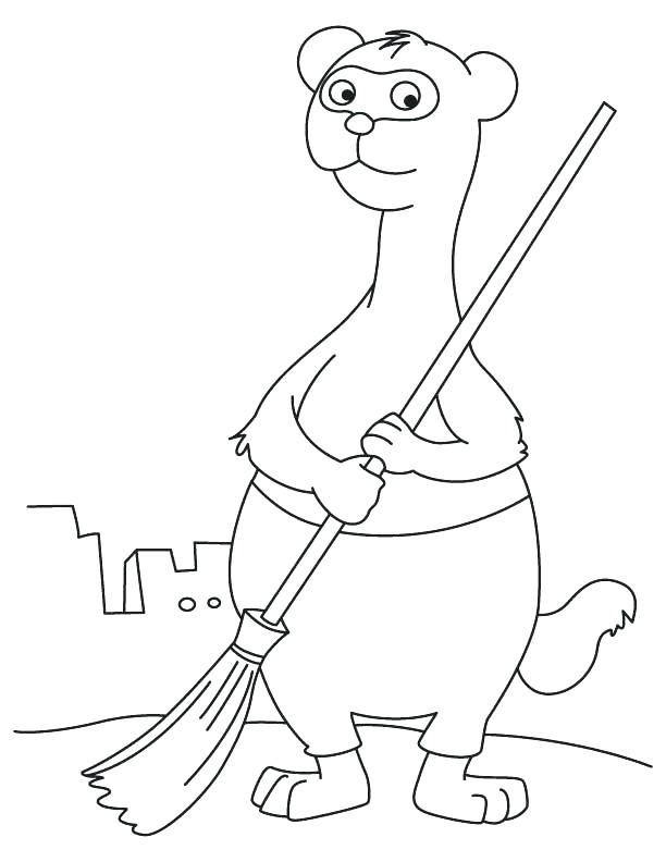 32 Playful Ferrets Coloring Pages Printable 15