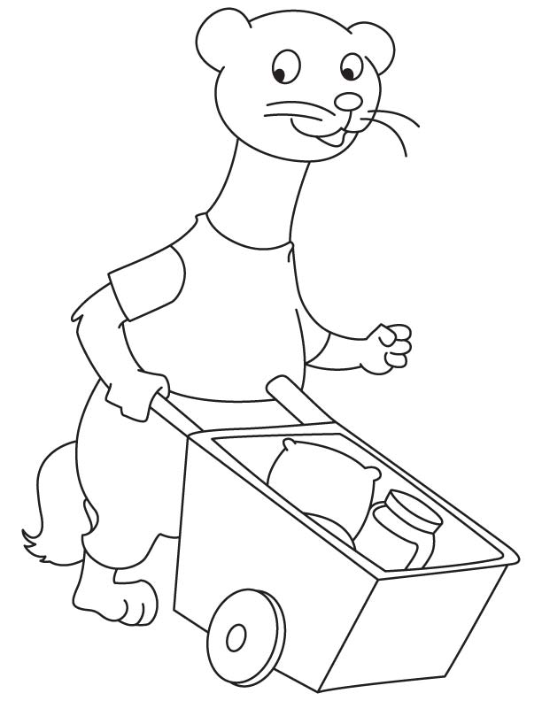 32 Playful Ferrets Coloring Pages Printable 22