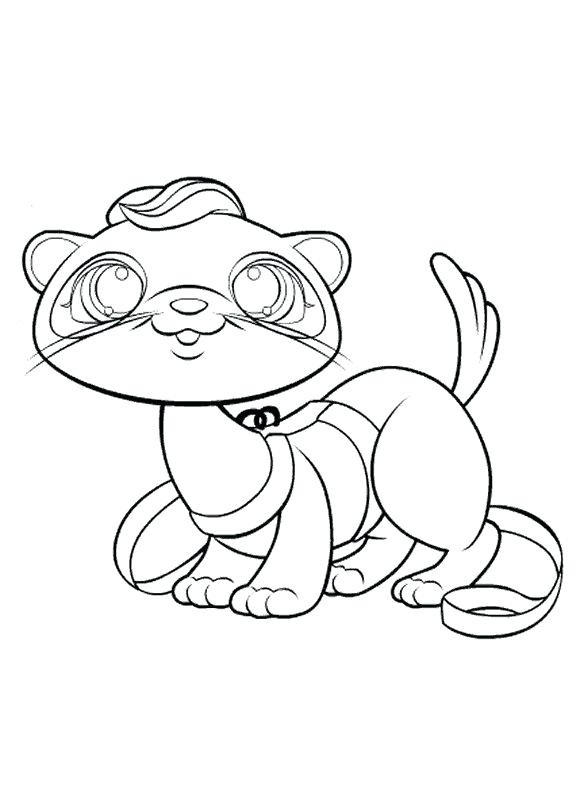 32 Playful Ferrets Coloring Pages Printable 6