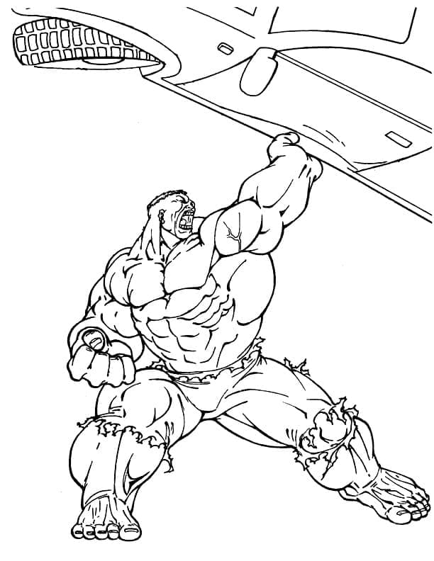 32 Powerful Hulk Coloring Pages Printable 1