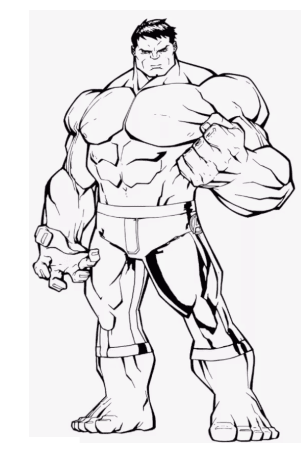 32 Powerful Hulk Coloring Pages Printable 11