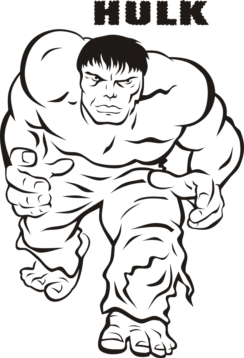 32 Powerful Hulk Coloring Pages Printable 2