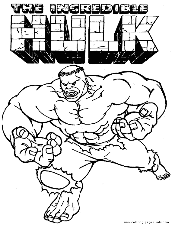 32 Powerful Hulk Coloring Pages Printable 9