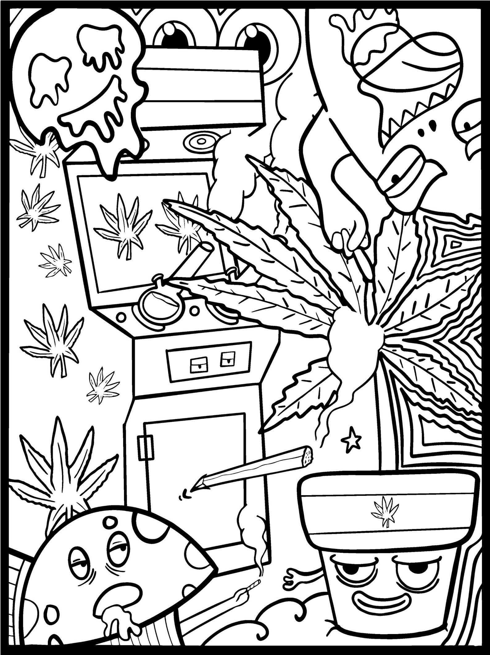 32 Relaxing Adult Baddie Coloring Pages Printable 18