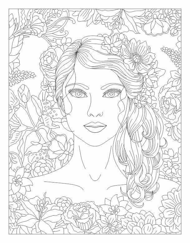 32 Relaxing Adult Baddie Coloring Pages Printable 24