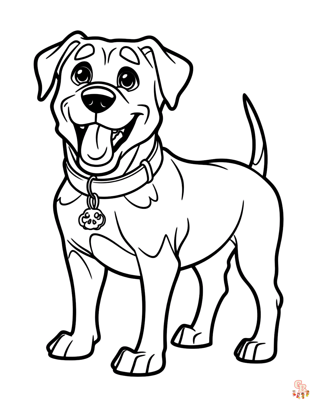 32 Rottweiler Coloring Pages Printable 1