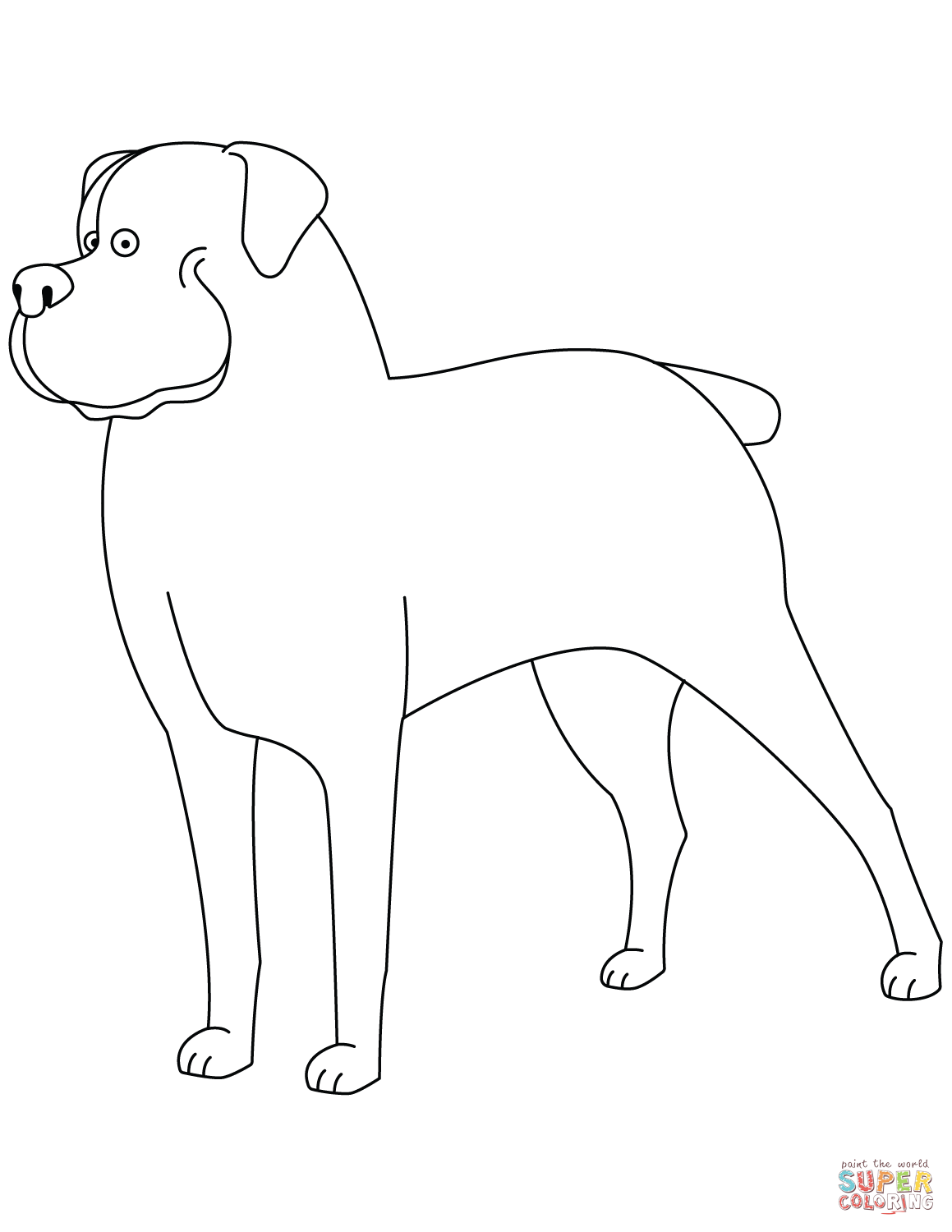 32 Rottweiler Coloring Pages Printable 12