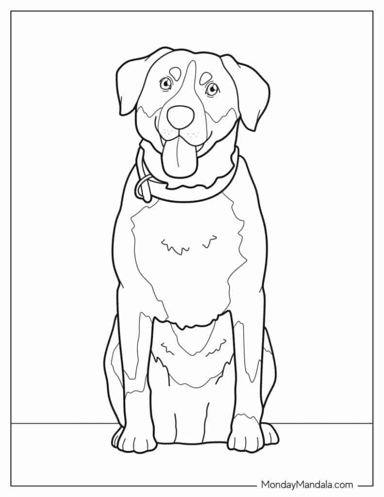 32 Rottweiler Coloring Pages Printable 6