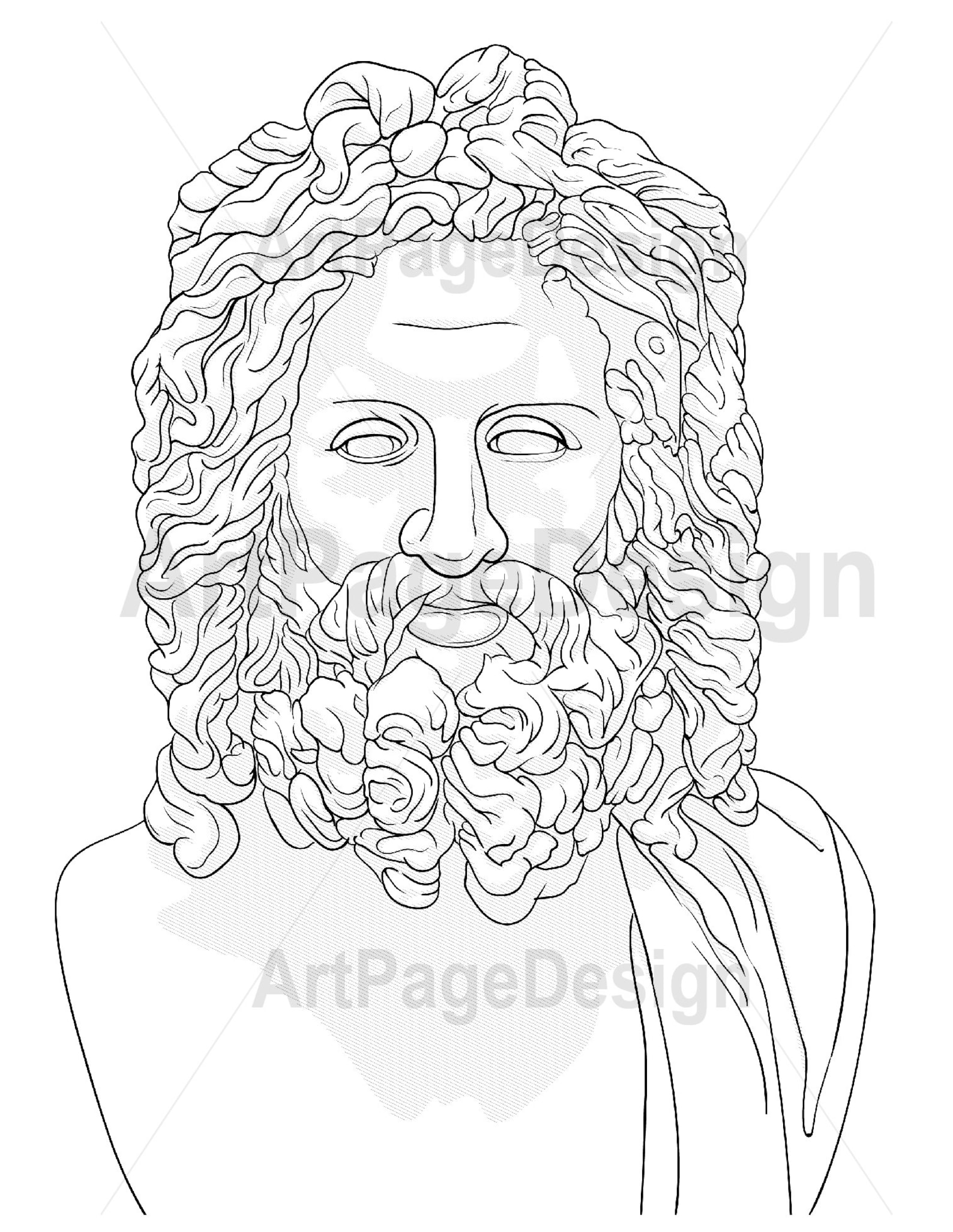 33 Artistic Sculptures Coloring Pages Printable 29