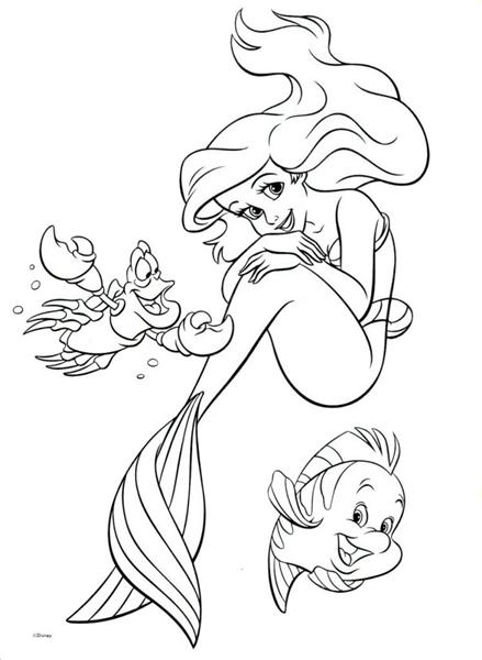 33 Beautiful Mermaid Coloring Pages Ariel Printable 30