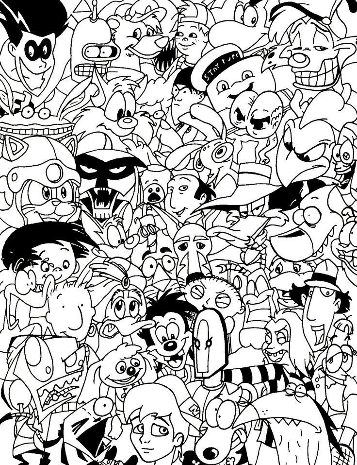 33 Cartoon Coloring Pages Printable 10