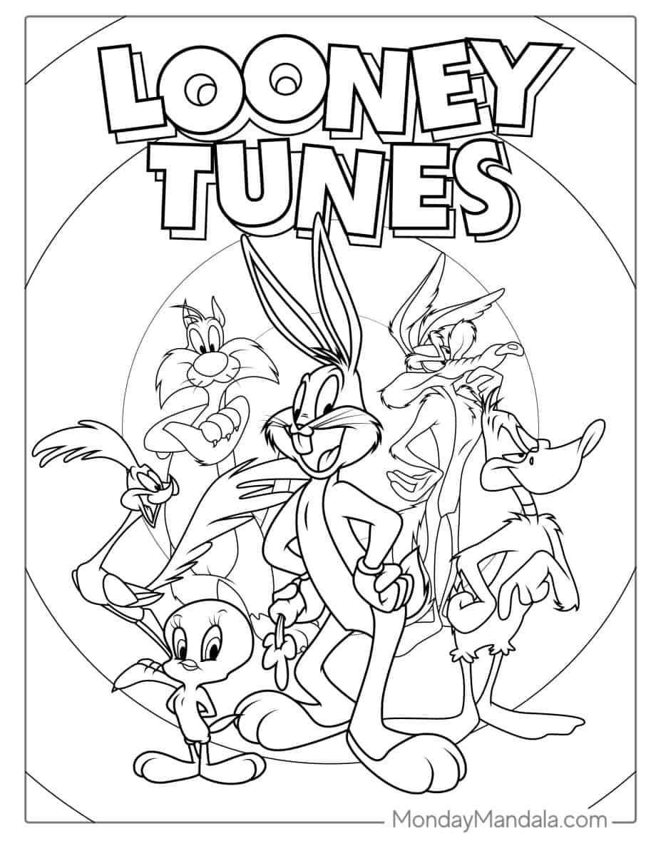 33 Cartoon Coloring Pages Printable 27