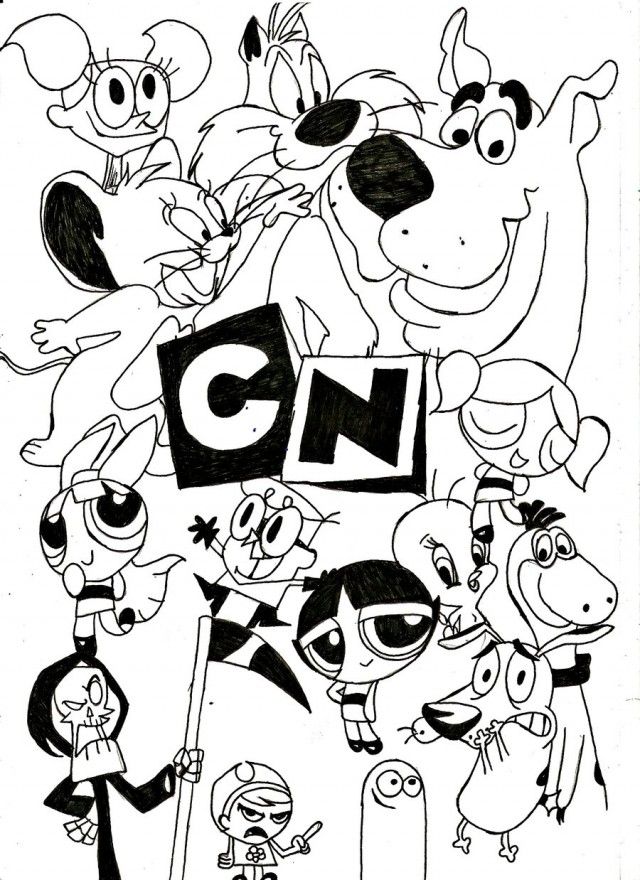 33 Cartoon Coloring Pages Printable 3