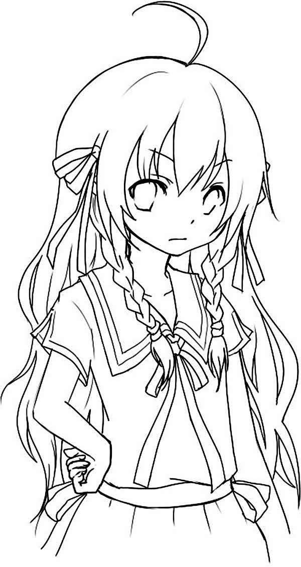 33 Cute Manga Coloring Pages Printable 11