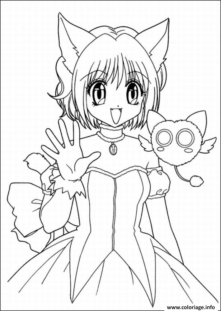 33 Cute Manga Coloring Pages Printable 12