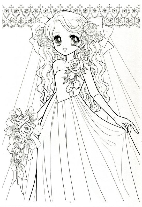 33 Cute Manga Coloring Pages Printable 24