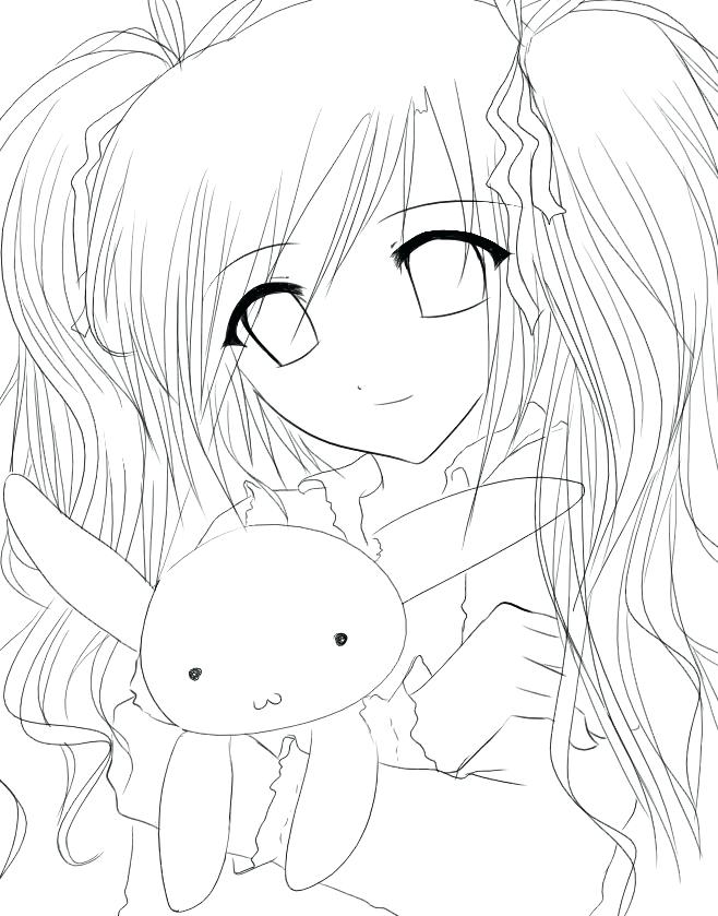 33 Cute Manga Coloring Pages Printable 6