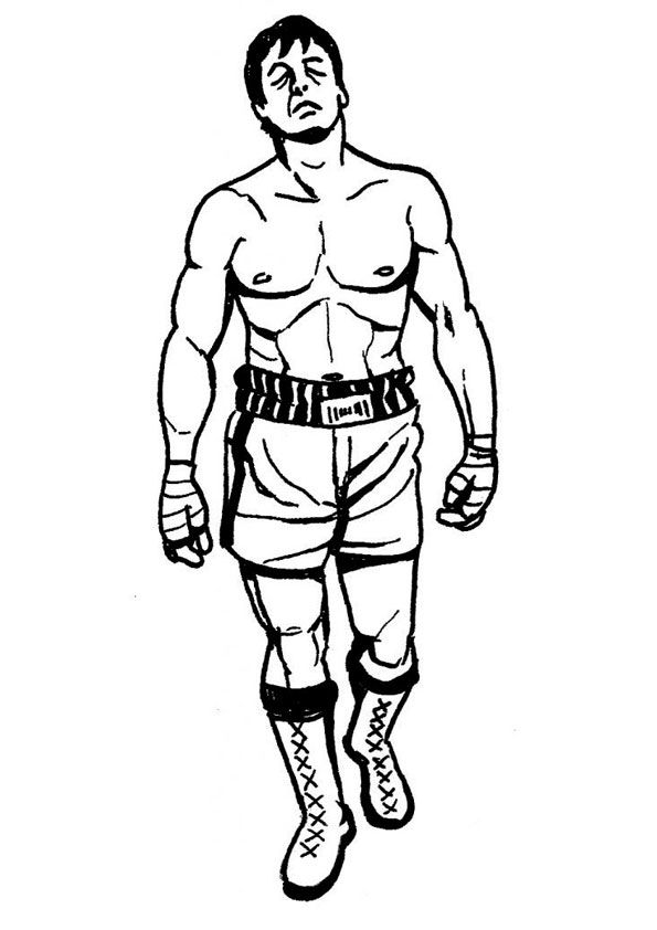 33 Dynamic Boxing Coloring Pages Printable 1