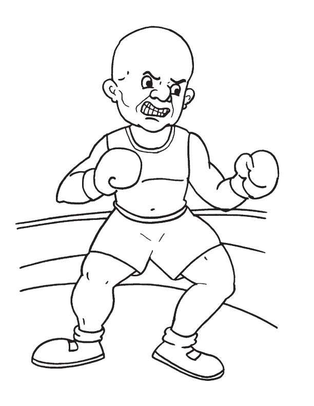 33 Dynamic Boxing Coloring Pages Printable 10