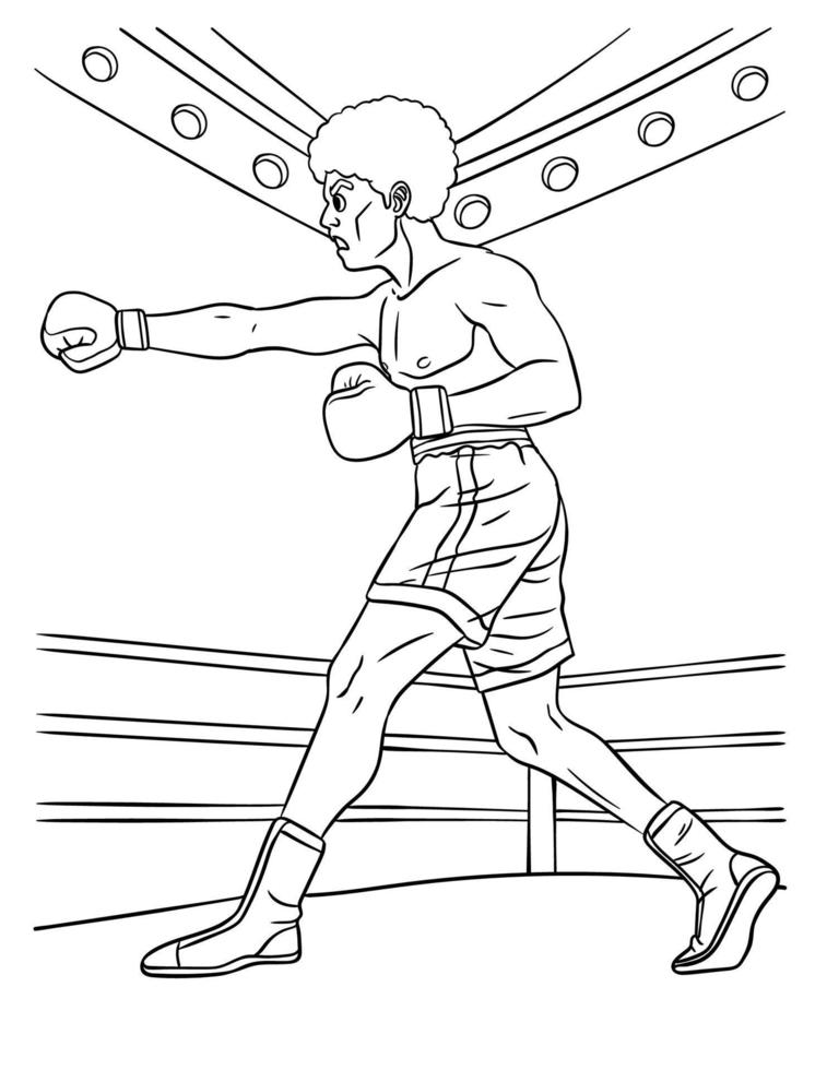 33 Dynamic Boxing Coloring Pages Printable 25