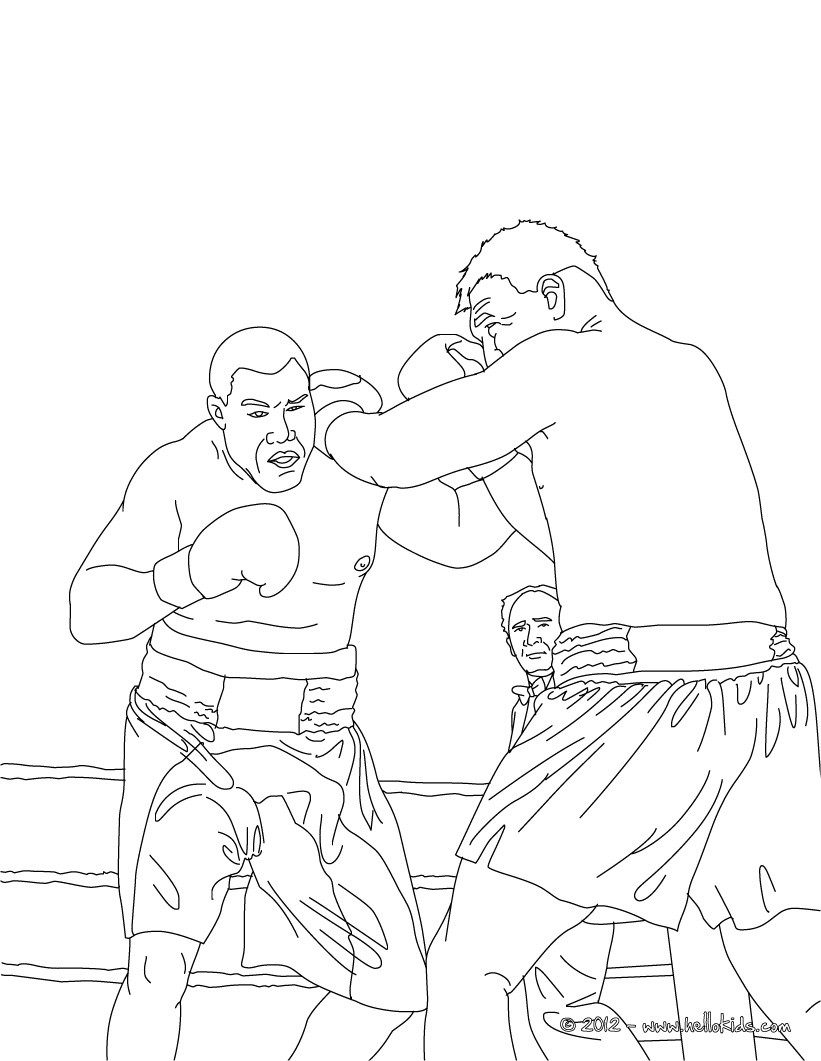 33 Dynamic Boxing Coloring Pages Printable 26