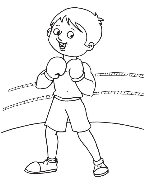 33 Dynamic Boxing Coloring Pages Printable 3