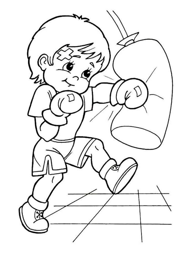 33 Dynamic Boxing Coloring Pages Printable 30