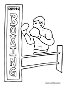 33 Dynamic Boxing Coloring Pages Printable 34