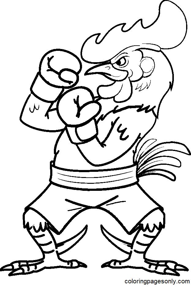 33 Dynamic Boxing Coloring Pages Printable 35