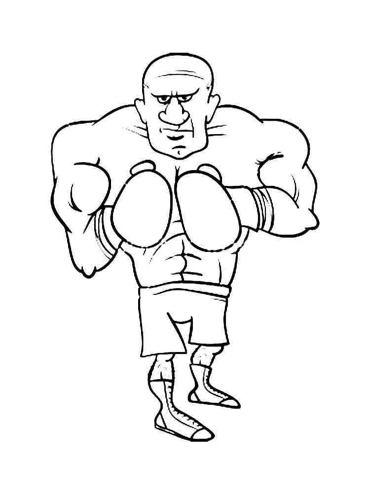 33 Dynamic Boxing Coloring Pages Printable 5