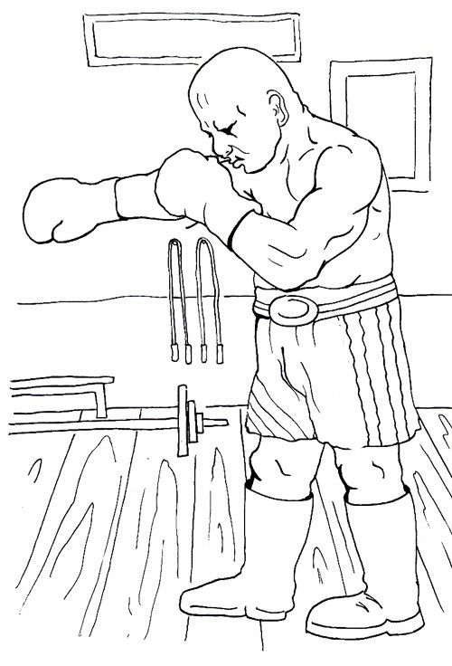 33 Dynamic Boxing Coloring Pages Printable 7