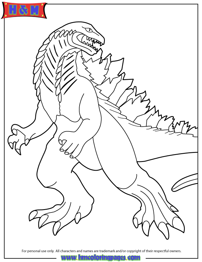 33 Epic Godzilla Coloring Pages Printable 19