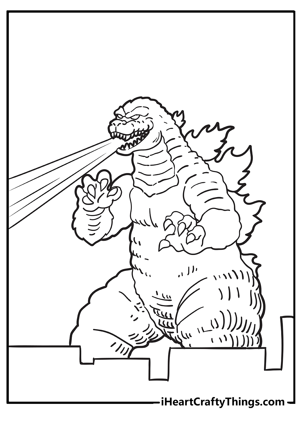 33 Epic Godzilla Coloring Pages Printable 25