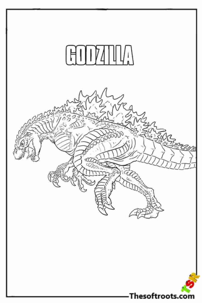 33 Epic Godzilla Coloring Pages Printable 26