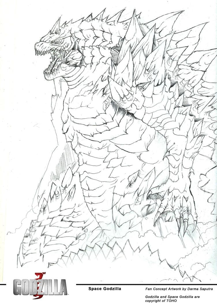 33 Epic Godzilla Coloring Pages Printable 6