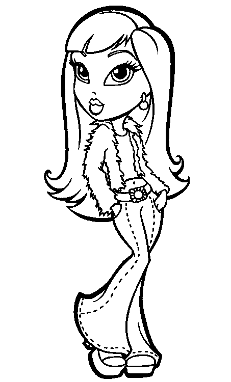 33 Fun Bratz Doll Baddie Coloring Pages Printable 10