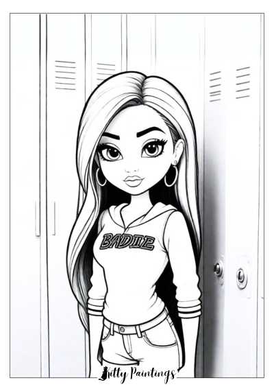 33 Fun Bratz Doll Baddie Coloring Pages Printable 17