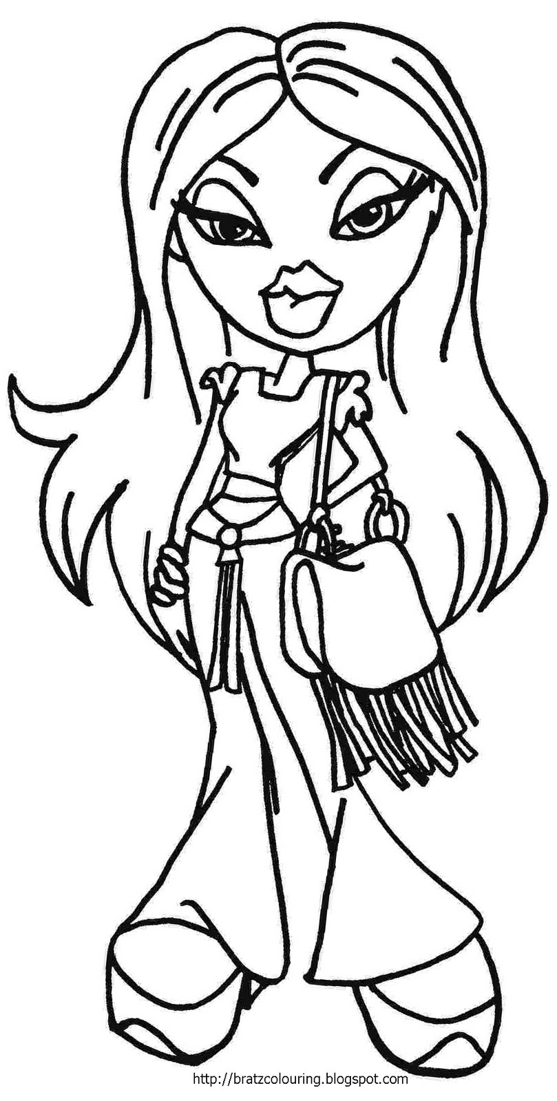 33 Fun Bratz Doll Baddie Coloring Pages Printable 2