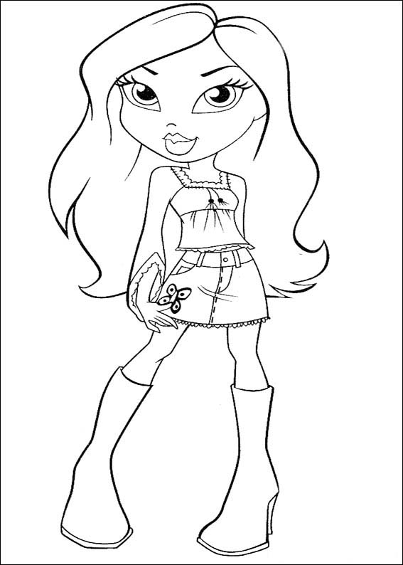 33 Fun Bratz Doll Baddie Coloring Pages Printable 23