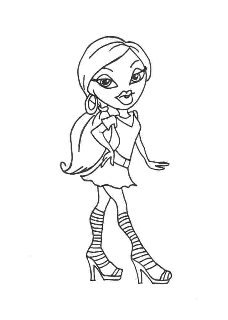 33 Fun Bratz Doll Baddie Coloring Pages Printable 24