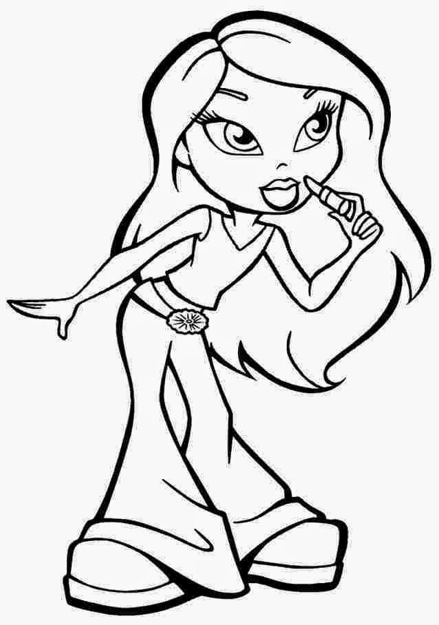 33 Fun Bratz Doll Baddie Coloring Pages Printable 26