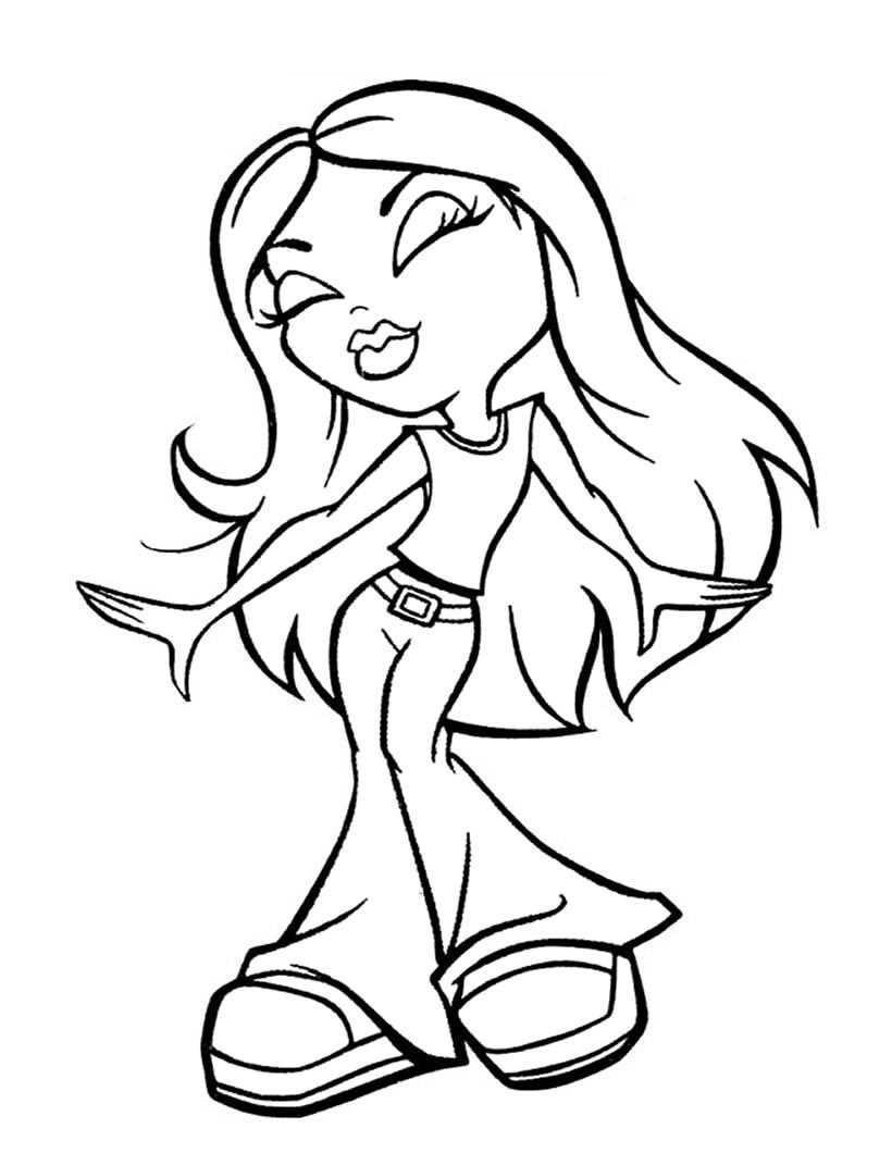 33 Fun Bratz Doll Baddie Coloring Pages Printable 31