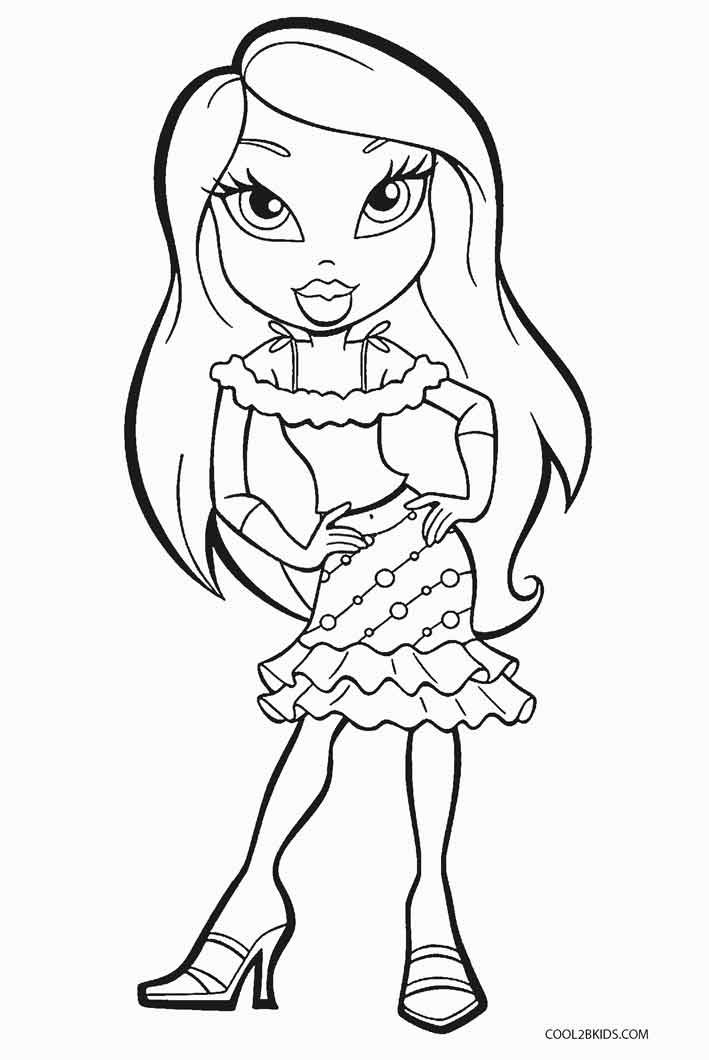 33 Fun Bratz Doll Baddie Coloring Pages Printable 32