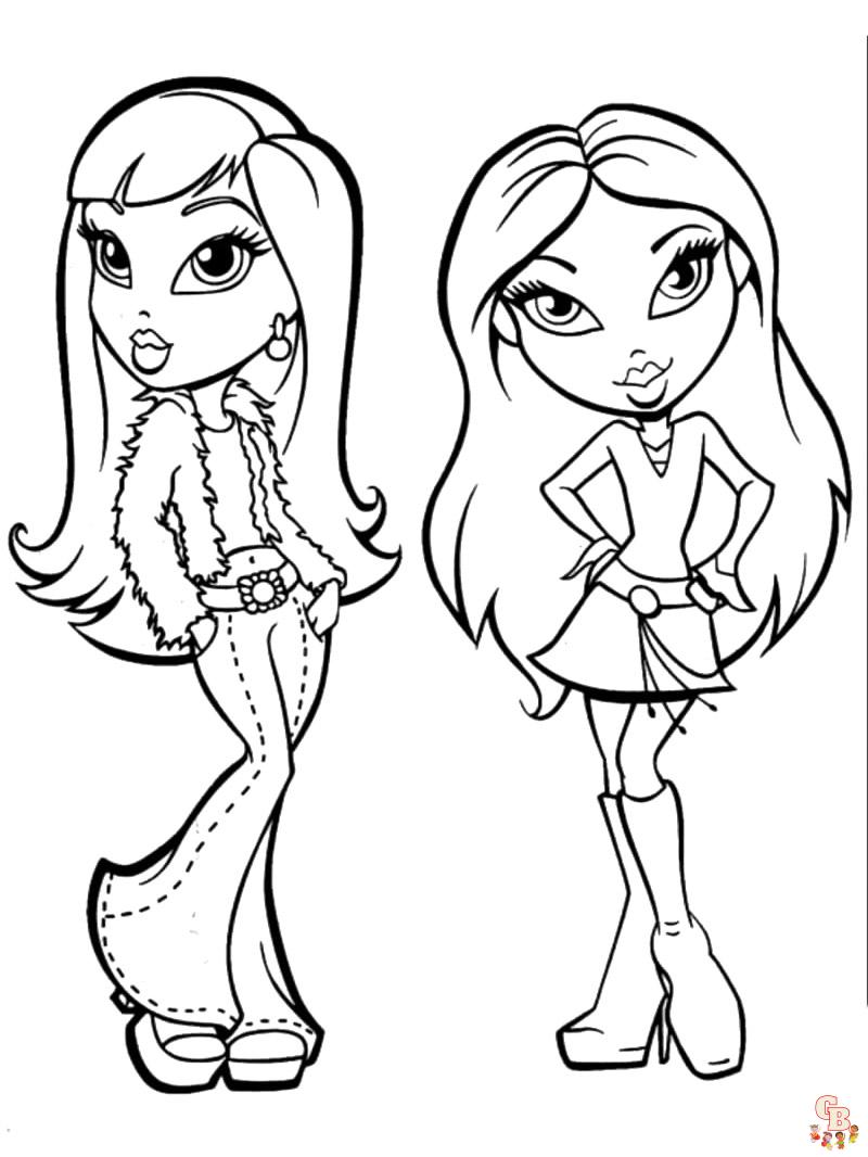 33 Fun Bratz Doll Baddie Coloring Pages Printable 4