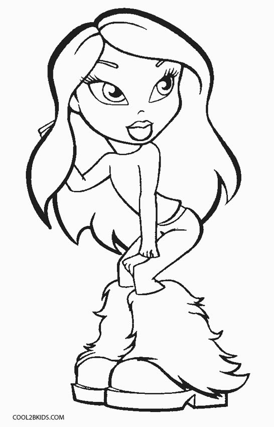 33 Fun Bratz Doll Baddie Coloring Pages Printable 5